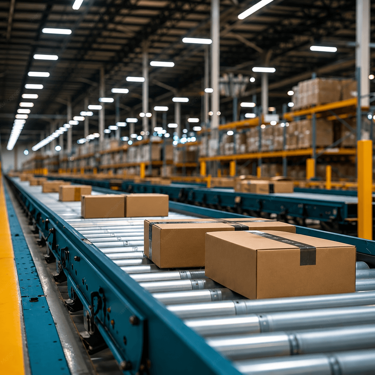 Automated B2B and B2C Fulfillment Conveyor Line